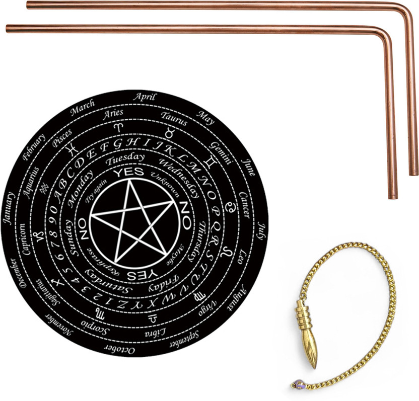 vastu-vigyan Copper Dowsing Rod Pair For Vastu (Width-8MM) Checking/ Scanning Aura { 1 Pair } Decorative Showpiece  -  14.5 cm(Metal, Red)