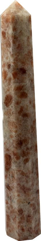 vastu vardan Crystal Sunstone Pencil (Height - 4 to 5 Inch) Crystal Pencil Decorative Showpiece  -  10 cm(Crystal, Orange)