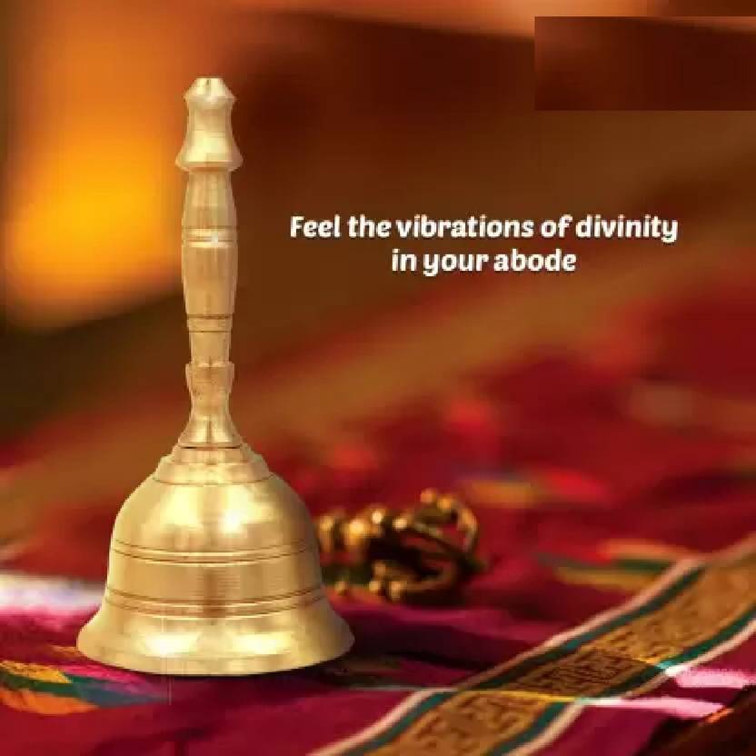 Rci Handicrafts Brass Puja Bell Pooja Ghanti Garuda Ganti for Pooja and