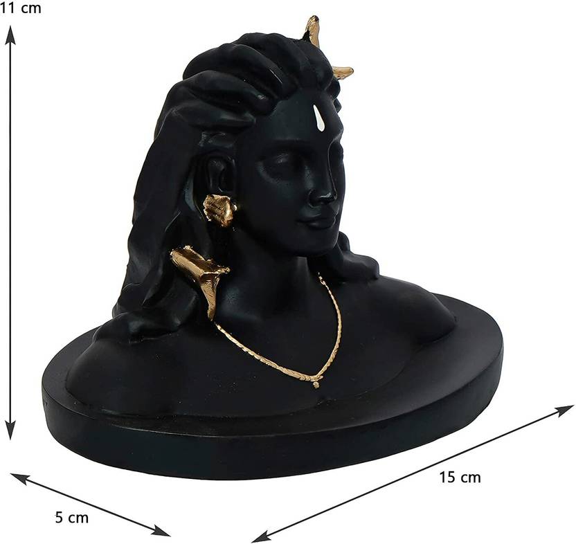 GREENPORT A24 Adiyogi Statue Lord Shiva Idol for car Dashboard Mahadev Idol Shiv Murti