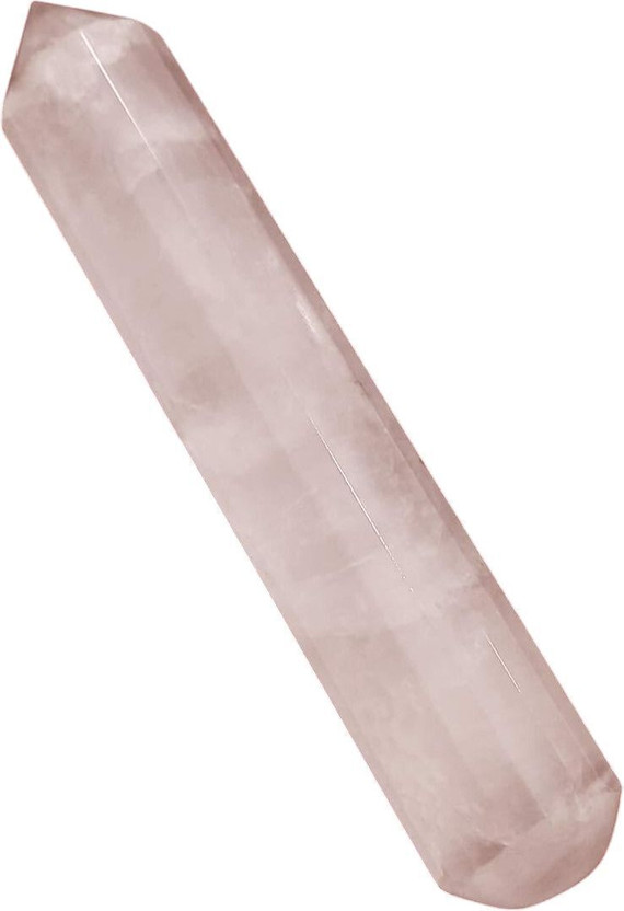 vastu vardan Rose Quartz Pencil (50-100 Gram) Love Stone for Emotional Healing & Relationship Decorative Showpiece  -  9 cm(Crystal, Pink)