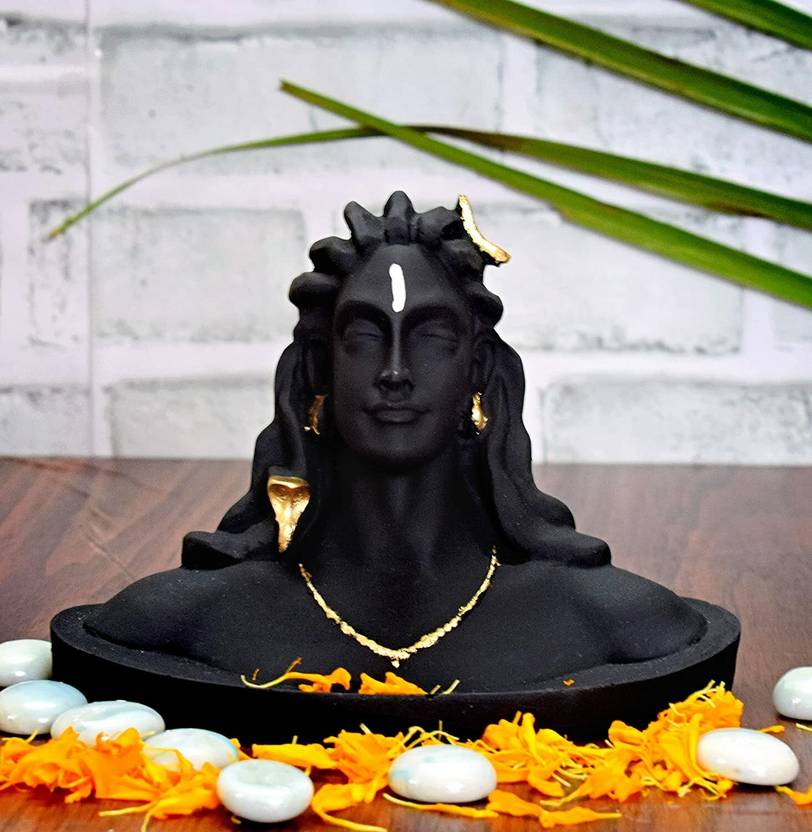 ANCHI Adiyogi StatueLord Shiva Idol for car Dashboard Mahadev Shiv