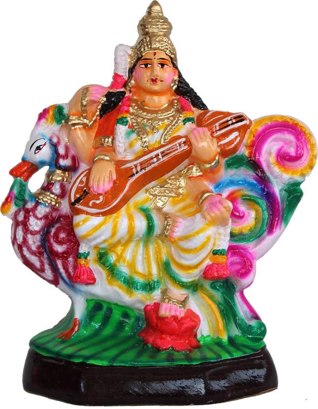 unikk Saraswati Paper Mache Navarathri Golu Doll Decorative Showpiece
