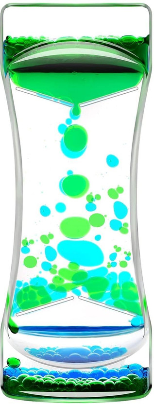 maukir Liquid Motion Bubbler Sensory Toys Decorative Showpiece  -  14 cm(Plastic, Multicolor)