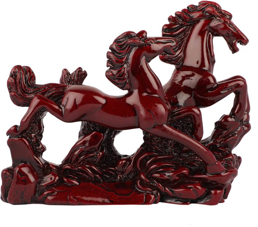 Vastu Shubharambh Pair of red Horses for prosperity, movement