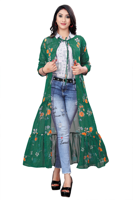 Discover 171+ flipkart shrug kurti POPPY