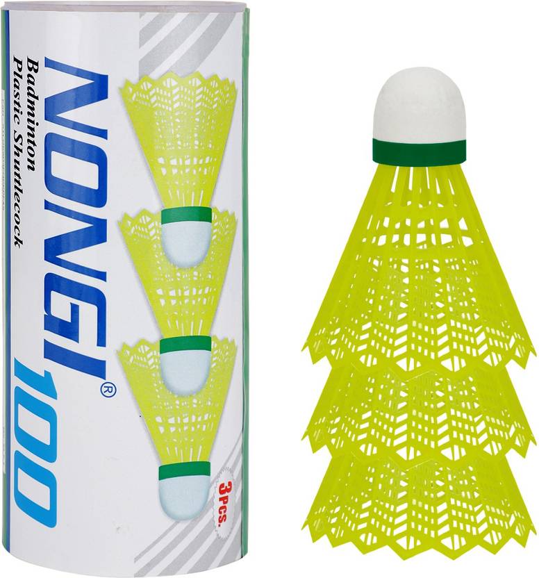 Nongi Badminton Plastic Shuttlecock For Indoor and Outdoor Badminton Shuttle Sports Plastic