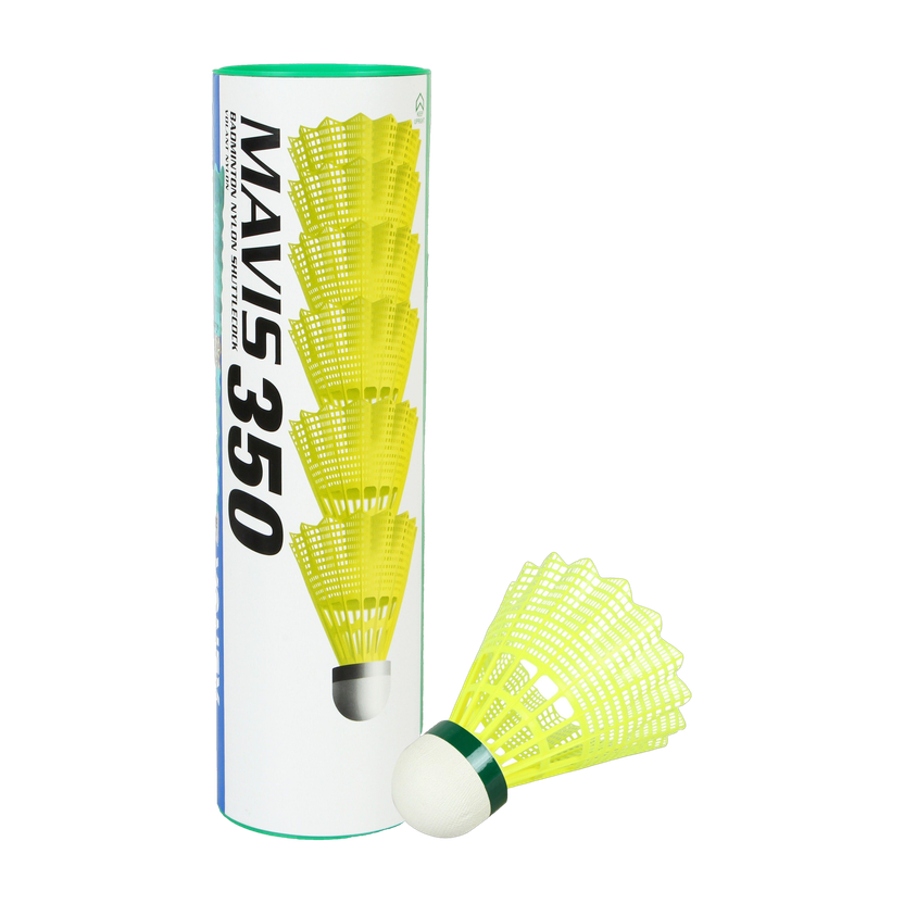 YONEX M350GY Nylon Shuttle  - Yellow(Slow, 75, Pack of 6)