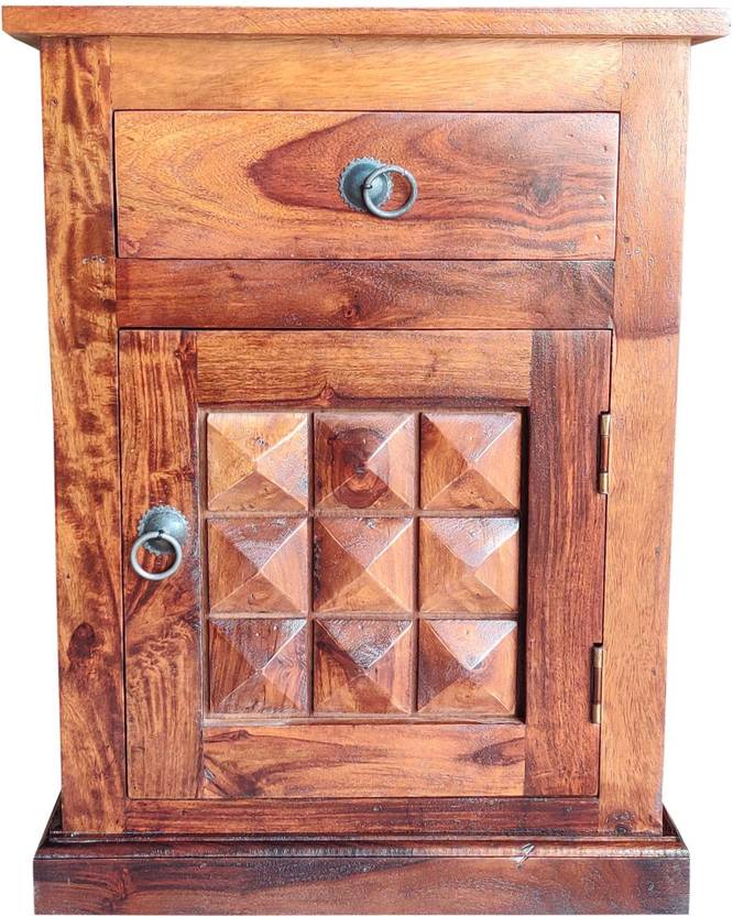 Retro Furniture WOODEN BED SIDE TABLE Solid Wood Bedside Table Price in