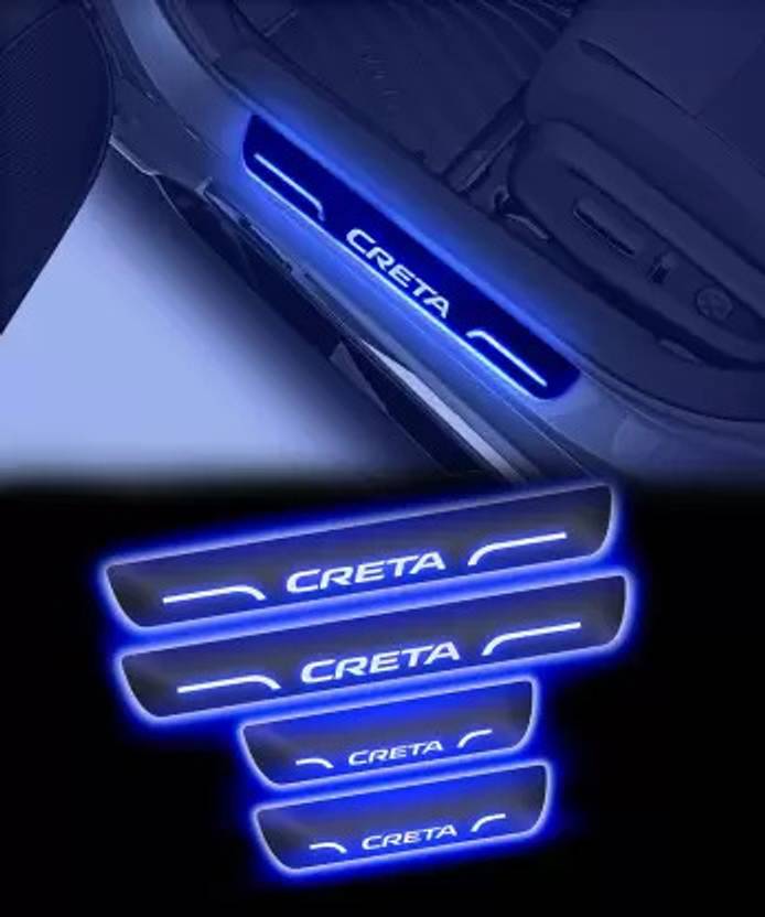 Nexta Car Door Foot Step LED Sill Plate With Mirror Finish Door Sill Plate Price in India Buy