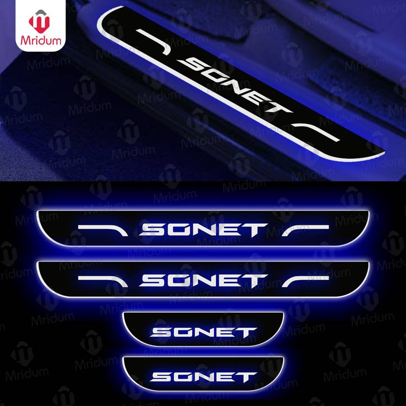 MRIDUM Kia Hockey Design door sill plates pack of 4 Door Sill