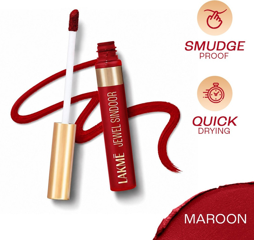 Lakmé Forever Matte Sindoor, long lasting, smudgeproof Sindoor(Maroon)