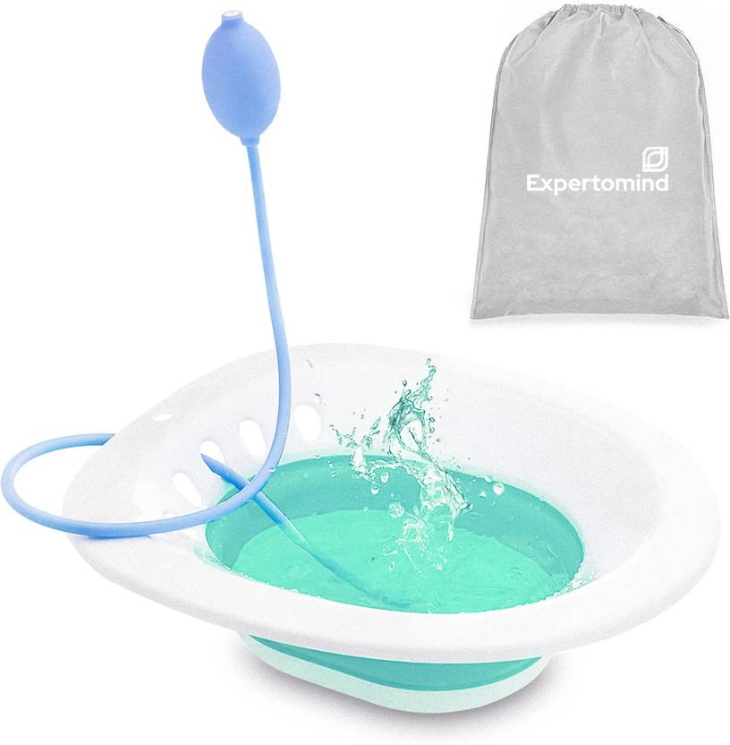 Expertomind Sitz Bath Tub for Piles, Postpartum Care, Haemorrhoids