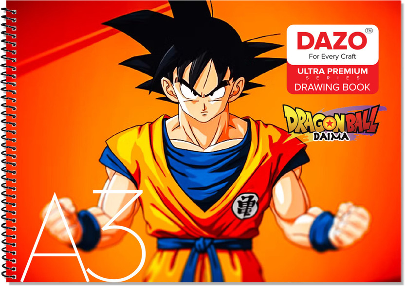 dazo Drawing Book for Kids, Students & Artists, Unruled White, A3, Premium 36 pages Sketch Pad(18 Sheets)