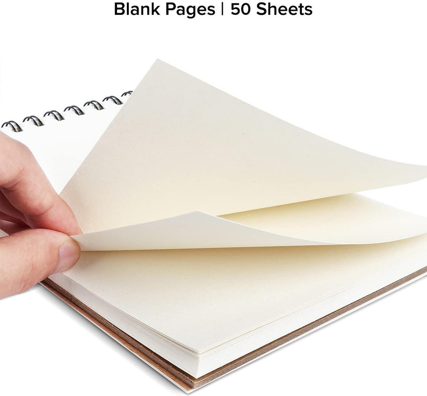 dazo New Sketchbook A4, 100sheets , 140GSM (Premium Quality) Drawing Book Sketch Pad(50 Sheets)