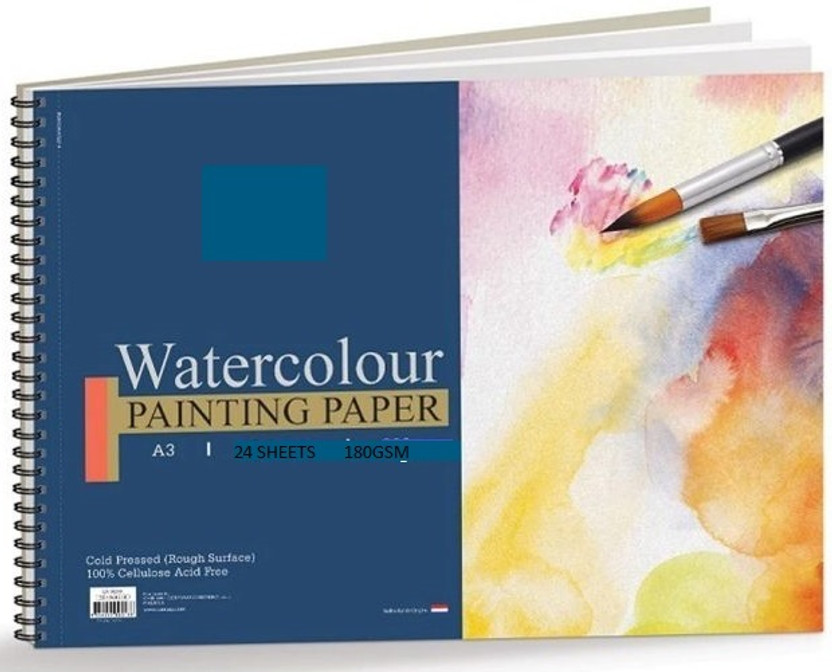 Kreative Kraft A3 Size Water Color Drawing Book (24 sheets) Sketch Pad(24 Sheets)
