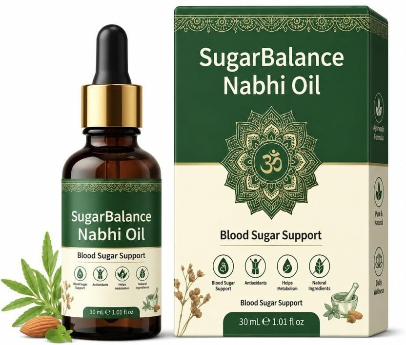 XODDY XODDY SugarBalance Nabhi Oil 30ml Herbal Navel Care Oil for Men & Women Daily(30 ml) - Flipkart Deal