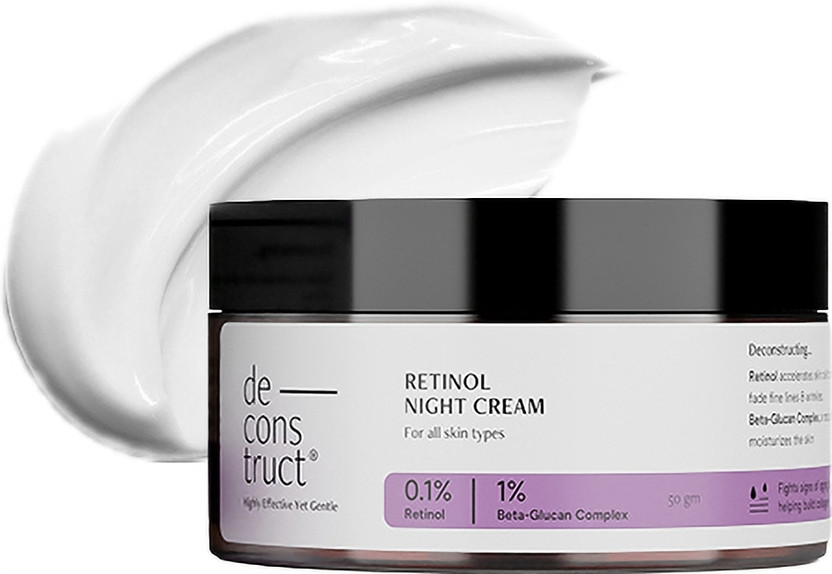 deconstruct Retinol night cream - 0.1% Retinol | Anti-aging Cream for Fine lines & Wrinkles(50 ml)