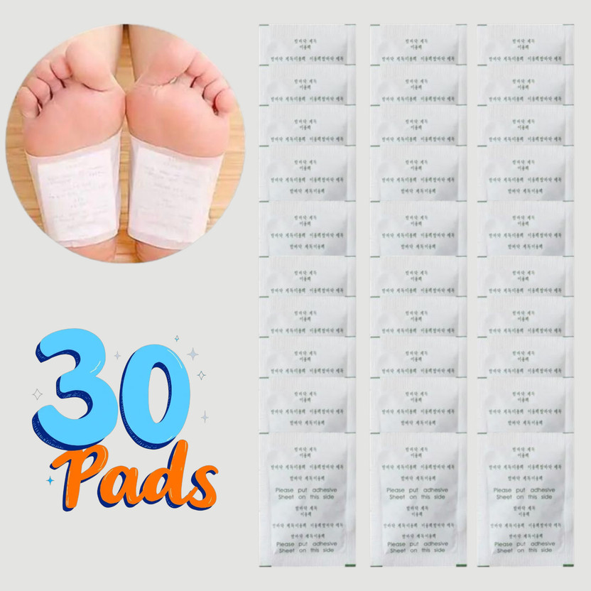 Larovena Bamboo Vinegar Foot Patch 30 Pads Helps in Deep Sleep and Removes Body Pain(300 g)
