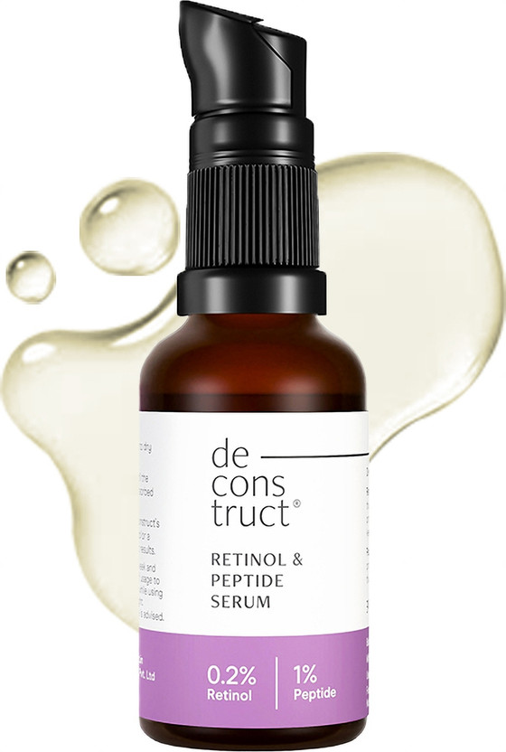 Deconstruct 0.2% Retinol Serum + 1% Peptide, Anti-Aging Face Serum, Beginner-friendly(30 ml)