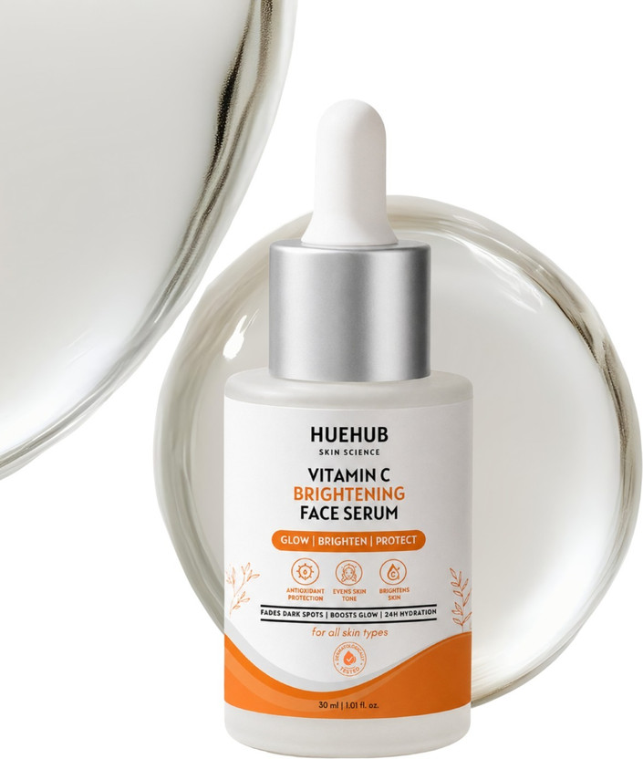 huehub Vitamin C Glow Boost & Dark Spot Fading Serum|Visibly Glowing Skin in 2 weeks(30 ml)