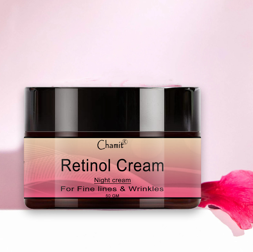 Chamit Retinol Night Cream with Vitamin C | Anti-ageing, Discover Youthful & Glowing Skin | For Wrinkles, Fine Lines | Dry, Acne Prone, Normal Skin | Men and Women | Korean Beauty(50 g)