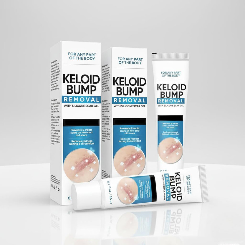 Suniqo Keloid Scar Repair Silicone Gel 20GM | Intensive Treatment for Raised Hypertrophic Surgical C Section Acne & Burn Marks | Soothes Irritation Improves Texture | Advanced Skin(40 g)
