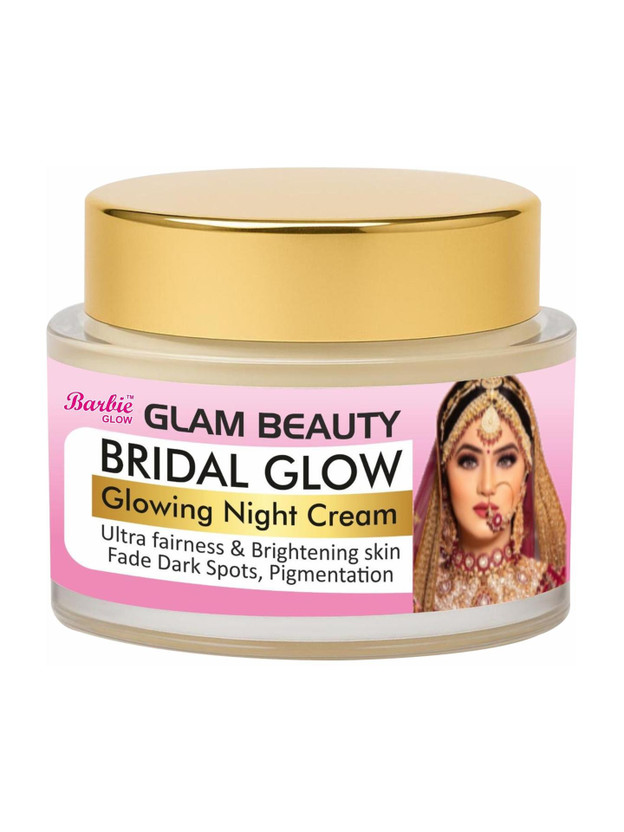 BARBIE GLOW Bridal Glow Night Cream – Brightening & Radiance Boosting Skincare for Dark Spots & Pigmentation(30 g)