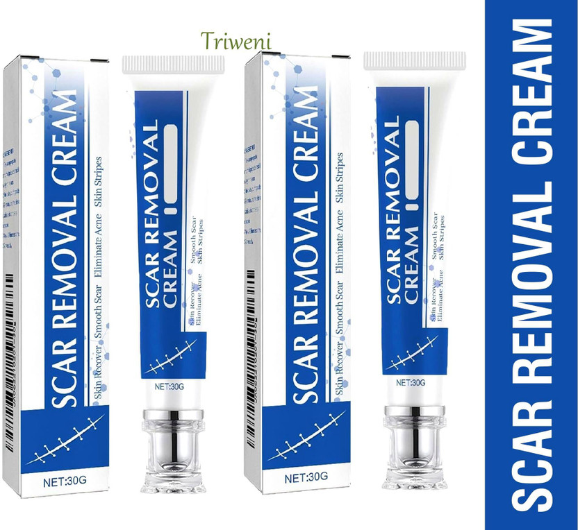Triweni Silicone Scar Cream 30gm x 2 | Burn Mark Repair Gel(60 g)