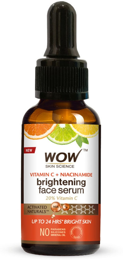 WOW SKIN SCIENCE Vitamin C Serum - Skin Clearing Serum - Brightening, Anti-Aging Skin Repair, Supercharged Face Serum, Dark Circle, Fine Line & Sun Damage Corrector, Genuine 20% - 15ml(15 ml)