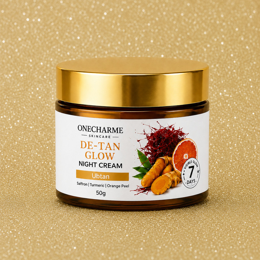 ONE CHARME Night Cream for Women & Men | Skin Brightening | De Tan Care | Overnight Face Moisturizer | Daily Skin Care(50 g)