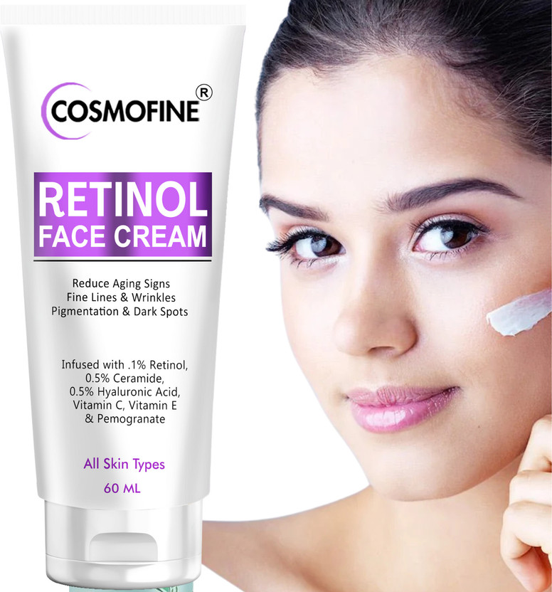 cosmofine Retinol Night Cream For Wrinkles Age Spots For All Skin Types(60 ml)