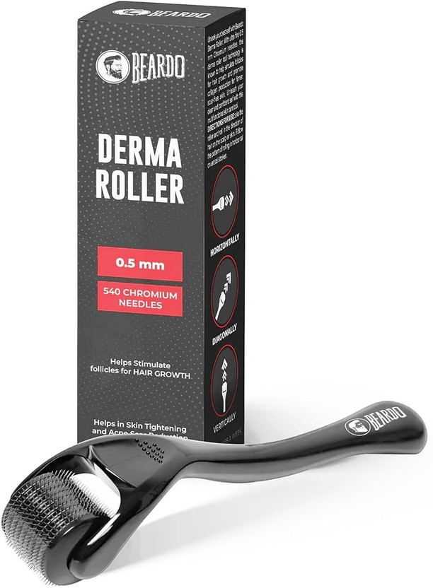 BEARDO BEARDO Derma Roller for Hair Growth | 540 Chromium Needles|0.5 mm|Dermaroller Hair Fall(36 g) - Flipkart Deal