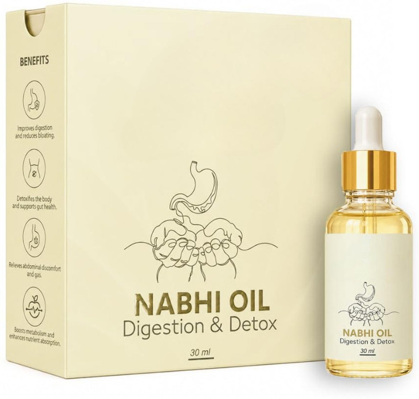 NIKSEJ NIKSEJ Digestion Detox Nabhi Oil Herbal Belly Button Oil for Navel Care Traditional Navel Massage Oil(30 ml) - Flipkart Deal