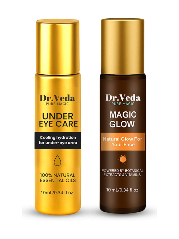 DrVeda Roll-On Combo | Under Eye Care & Magic Glow Roll-on | Dark Circle & Face Glow Care(20 ml)