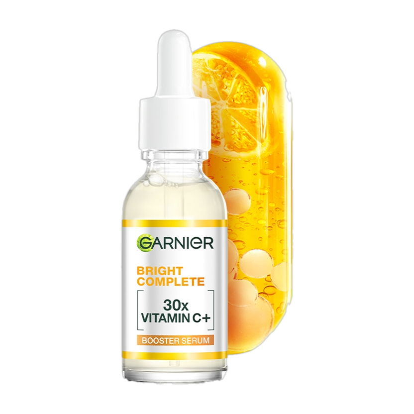 GARNIER Vitamin C + Face Serum for Skin Brightening with 2% Niacinamide & 0.5% BHA(30 ml)