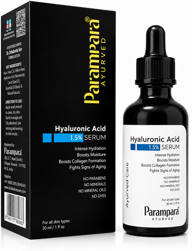 Parampara Ayurved 1.5% Hyaluronic Acid Face Serum Skin Hydration with Glowing & Radiant Soft Skin(30 ml)