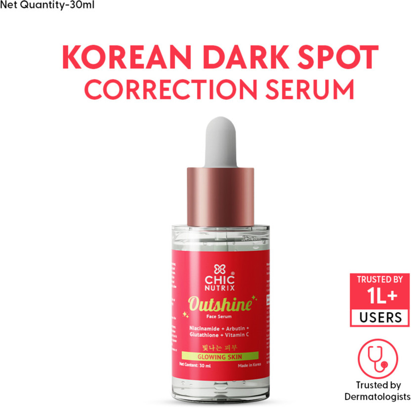 Chicnutrix Outshine - Korean Niacinamide Serum - Brighter Dull Skin & Reduce Dark Spots(30 ml)