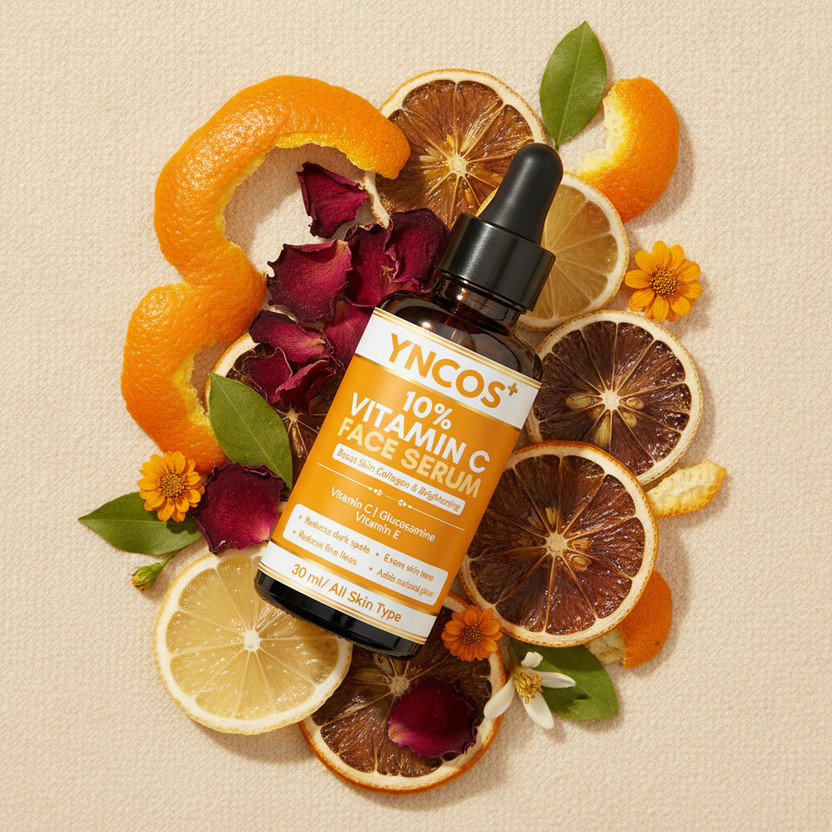 YNCOS 10% Vitamin C Face Serum for Glowing Skin | Dark Spot & Pigmentation Removal | Brightening Serum for Women & Men | 30ml(30 ml)