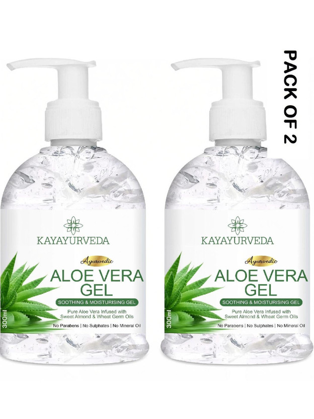 KAYAYURVEDA 100% Pure Aloe Vera Gel for glowing Face, Skin & Hair(600 ml)