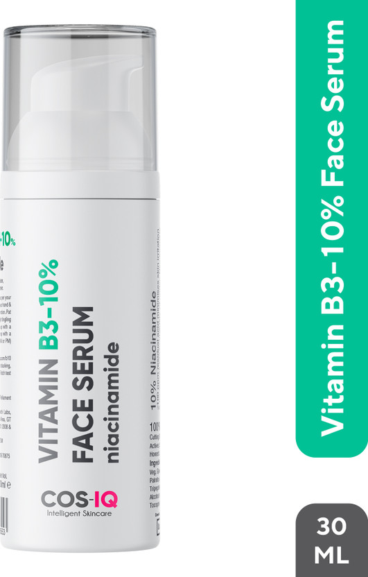 Cos-IQ 10% Niacinamide Serum with 4% Peptide & Hyaluronic Acid for Open Pores(30 ml)