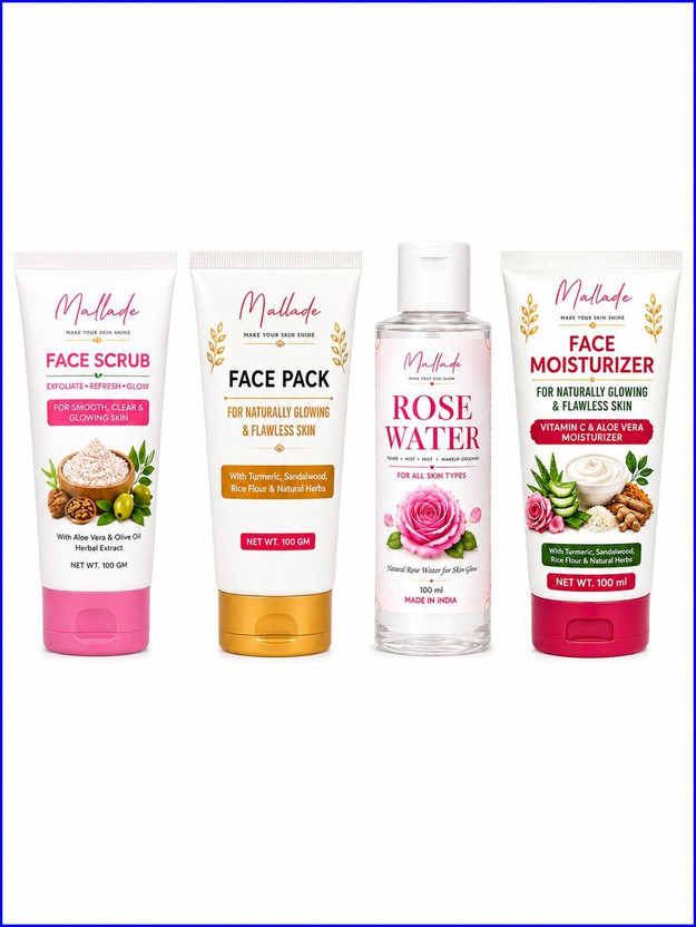 Mallade Mallade 4 Step Weekly Skin Care Combo(400 g) - Flipkart Deal