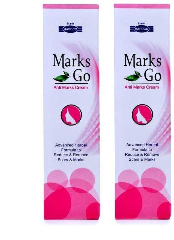 HAPDCO Marks Go Anti Marks Cream [ Herbal Formula For Scars & Marks ] [ Pack Of 2*25g ](50 g)