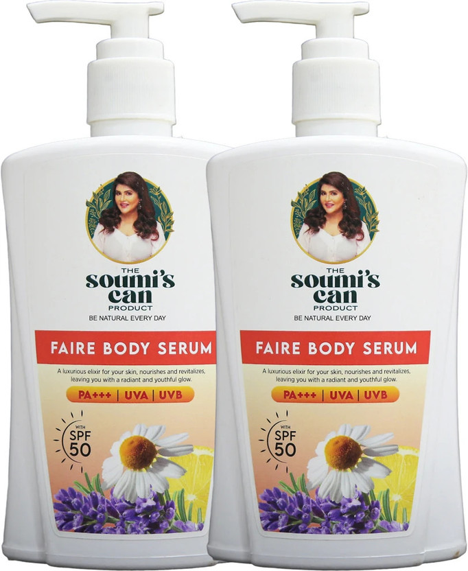 The Soumi's Can Product Faire Body Serum With SPF 50 (Pack of 2)(500 ml)
