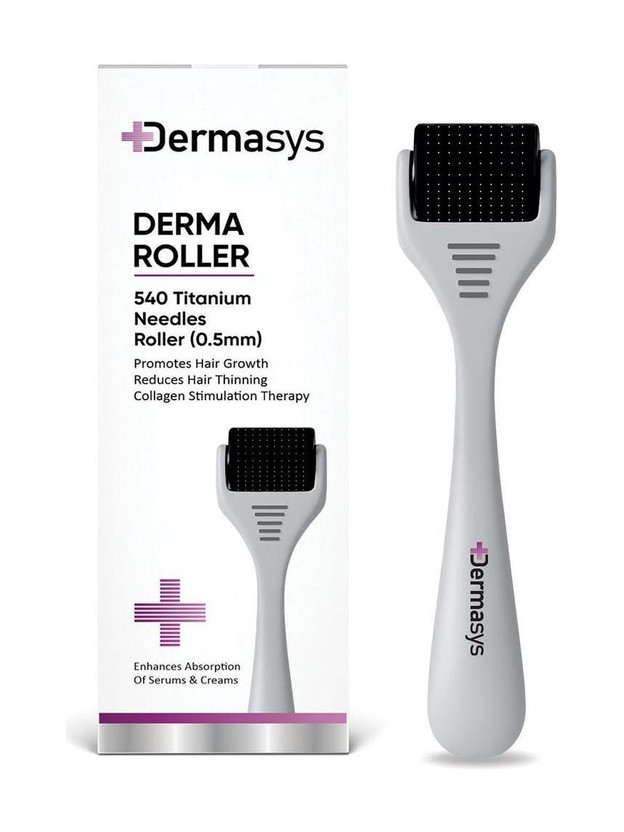 Dermasys Derma Roller for Hair Growth 0.5mm with 540 Titanium Needles for Men & Women(70 g)
