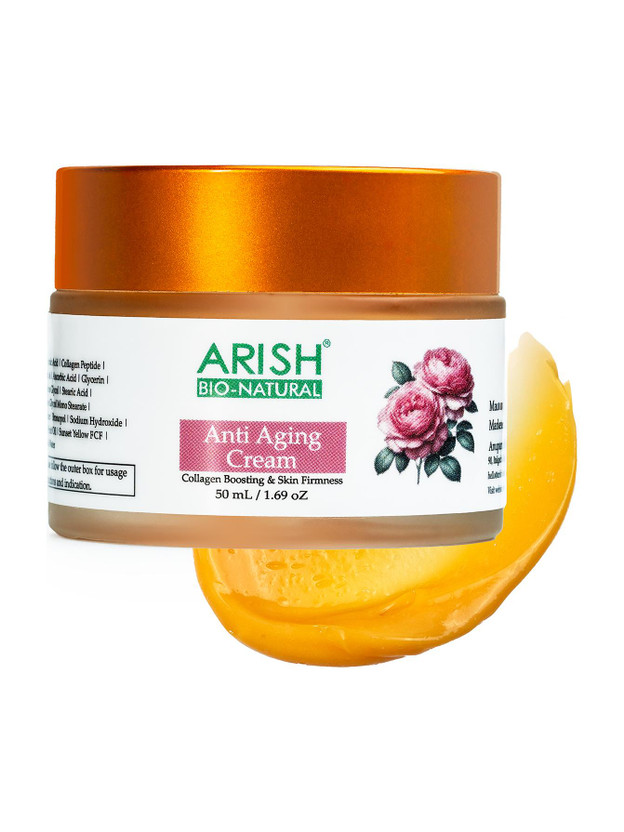 ARISH BIO-NATURAL Anti-Aging Cream | Herbal Formula for Wrinkle Reduction, Skin Firming & Youthful Glow | Suitable for All Skin Types(50 ml)