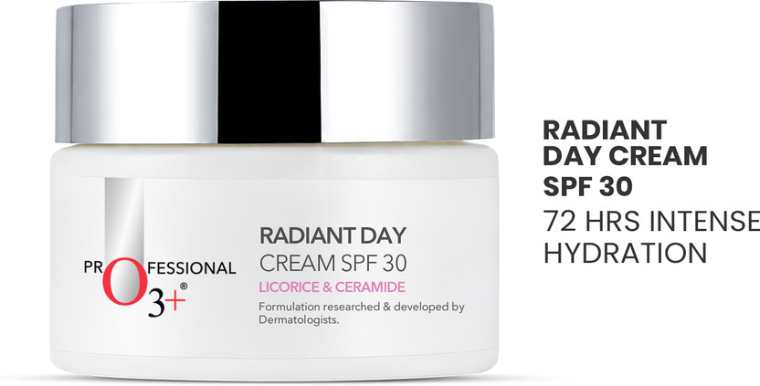 O3+ Radiant Day Cream for Women & Men SPF 30 with Ceramides(25 g)