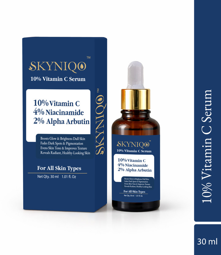 Skyniqo Skyniqo Vitamin C 10% Face Serum with Niacinamide for Brightening Glow 30ml(30 ml) - Flipkart Deal