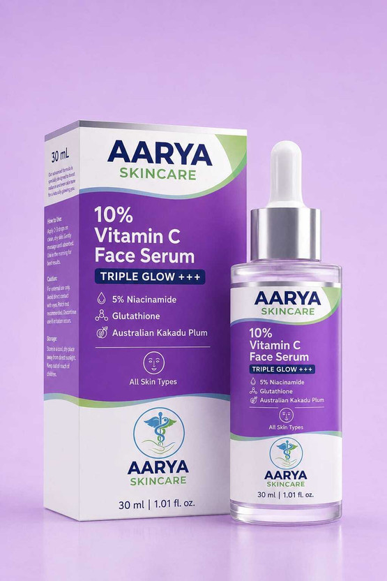 AARYA ENTERPRISES 10% Vitamin C Face Serum Triple Glow +++(20 ml)
