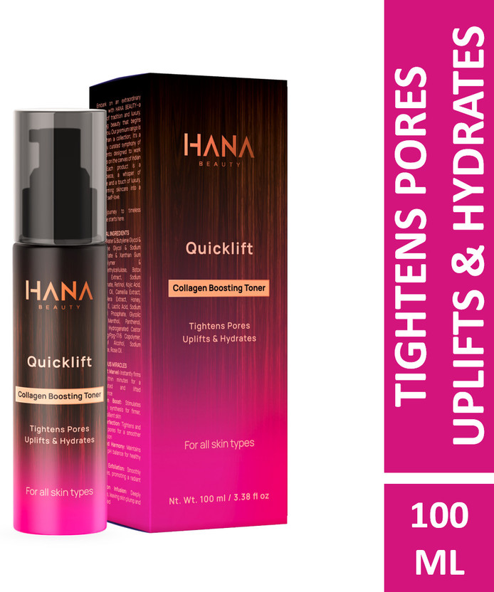 Hana Beauty Collagen Boosting Toner | Quicklift | Collagen Boost | Pore Tighten(100 ml)
